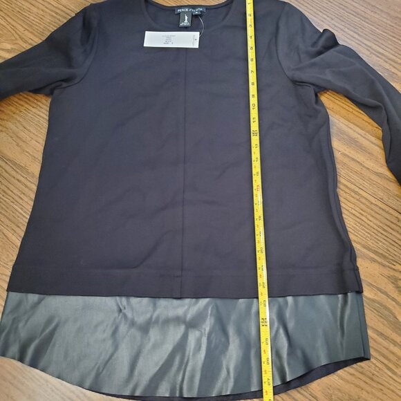 BNWT Peace of Cloth Dawn Hi-Low Crew - Faux Suede Sz Small - Picture 7 of 8